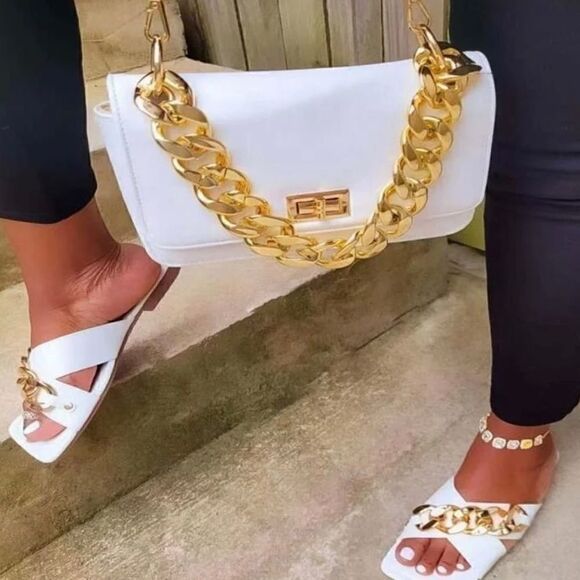 White- Sandals   - Picture 1 of 3